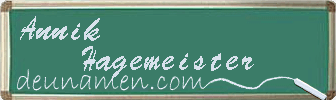 Annik Hagemeister Visitenkarte